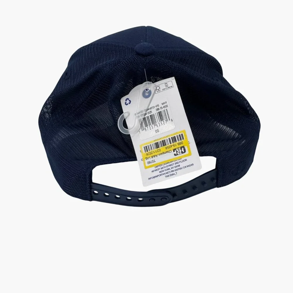 NEW Champion Adult Logan Twill Trucker Hat - Navy